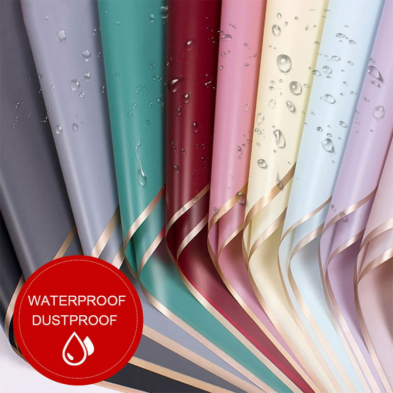 PENINSULA LOVE 20 Sheets Waterproof Flower Wrapping Paper Bouquet Packaging  Paper 11.8 * 17.7 Inch Floral Wrapping Paper Gift Florist Supplies for
