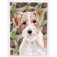 thumbnail image 1 of Wire Hair Jack Russell Pine Cones Flag Canvas - House Size, 1 of 1