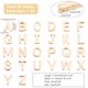 thumbnail image 4 of Letter Beads PH PandaHall, oro de 18 quilates, letra del alfabeto, 7 x 7 mm, 4 of 5