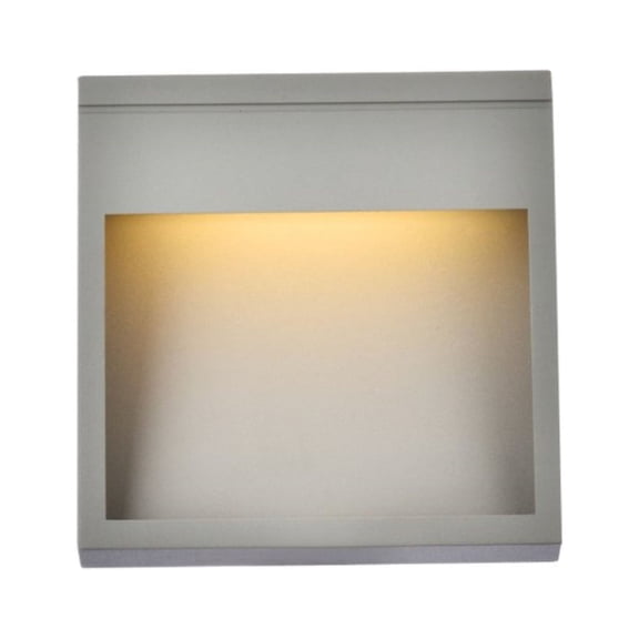 Raine Integrated LED wall sconce in silver
