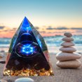 thumbnail image 4 of Bsvklp Pirámide Cristal Natural Obsidiana Cuarzo Piedra Curativa Chakra Reiki para El, 4 of 9