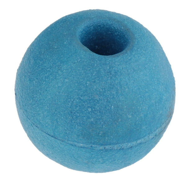 Boya de ancla para barco con flotador de cuerda, agujero de 2,5 cm, ligera, para pesca Azul