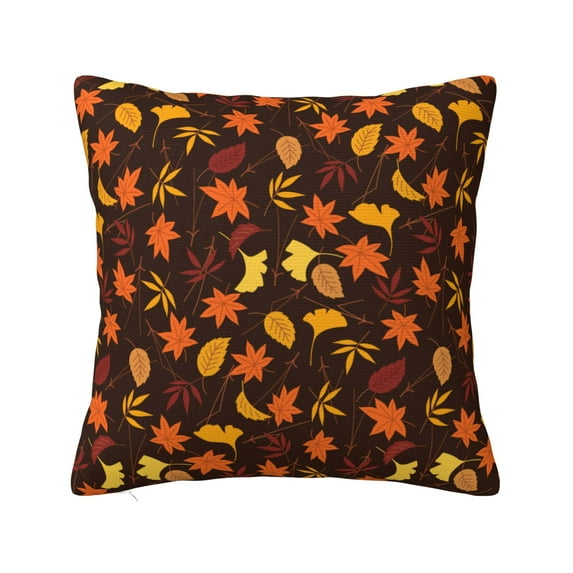 ZICANCN Thanksgiving Maple Decorative Throw Pillow Covers, Bed Couch Sofa Decorative Knit Pillow Covers for Living Room Farmhouse 12"x12"