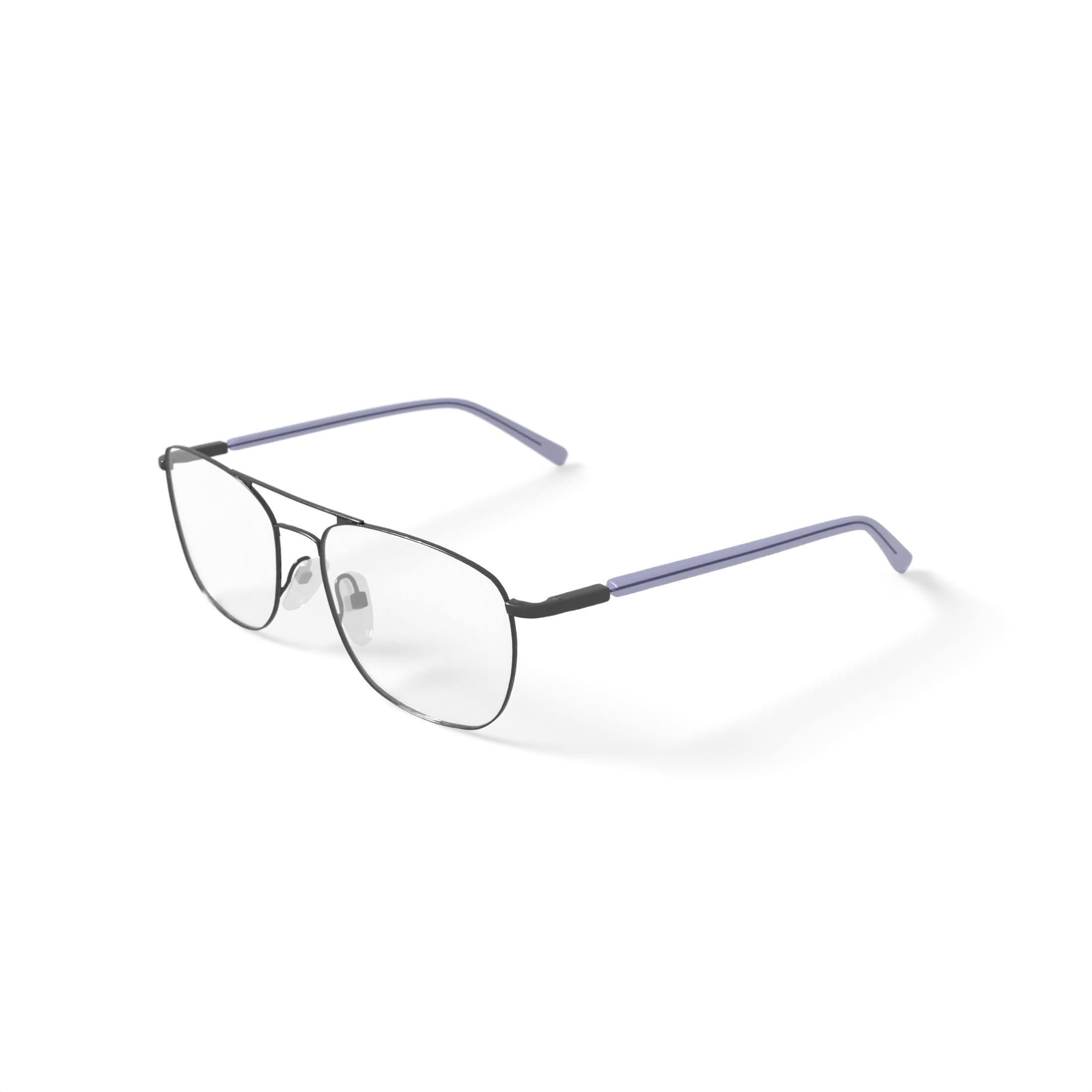 Walmart Men's MK09801 Square Prescription Eyeglasses with Case, Gray