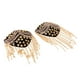 thumbnail image 1 of 1 Par de Borlas de Oro Cadena Remache de Metal Charretera Hombreras Broches Insignia Yuyangstore Charretera, 1 of 8
