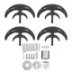 thumbnail image 1 of Wind Turbine Kit 800W 4 Blade Generator AC Motor Solar System Lantern Type DoubleLayer Black(12V ), 1 of 5
