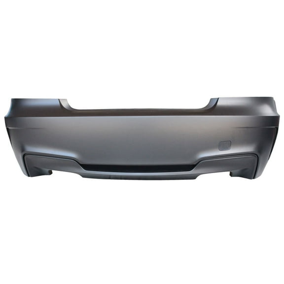 Ikon Motorsports Compatible with 07-13 BMW E82 E88 128i 135i 1Series 1M Style Rear Bumper Quad Tips Diffuser