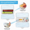 thumbnail image 4 of Iauyy Stackable Clear Pencil Box with Snap-Tight Lid, Large Capacity Plastic Storage Organizer for Pencils, Markers, Crayons ,Perfect, 4 of 6
