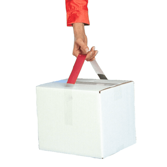 FindTape Tape Handles: 1-3/8 in. x 23 in. (Clear) 25-handles per pad