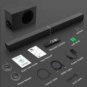 Cowin Sound Bar for Smart TV, 120W Sound Bar with Subwoofer, 2 in 1 Separable Bluetooth 5.0 Soundbar and Deep Bass