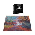 thumbnail image 4 of Ambesonne Colorful Jigsaw Puzzle Durable Cardboard, Trees Park Fall Autumn, 1000 pcs, Multicolor, 4 of 6
