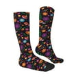 thumbnail image 3 of Balery Colorful Floral2 Fun Novelty Socks Men'S Women'S Crew Socks Funny Crazy Novelty Socks Quirky And Cool Socks, 3 of 9