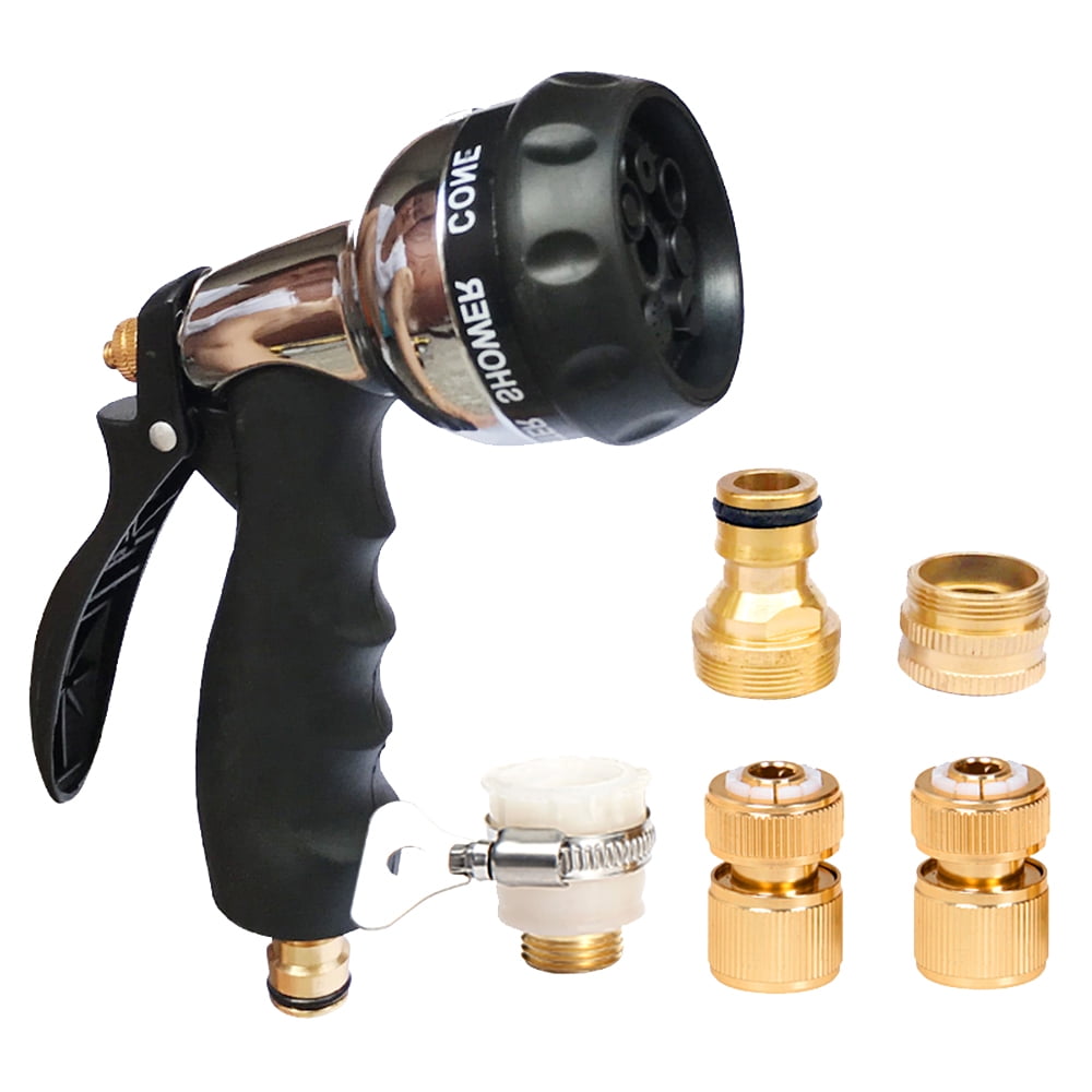 Garden Hose Nozzle Heavy Duty Copper Spray Nozzle NonSlip Ergonomic