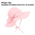 thumbnail image 2 of Beach Sun Protection Hat for Baby Adjustable Toddler Hat Wide Brim Summer Play Hat with Chin Strap, 2 of 5