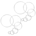 thumbnail image 1 of unbranded 12Ud Aros Metálicos De Acero Inoxidable Para Crear Atrapasueños Y Macramé En Proyectos De Bricolaje, 1 of 8