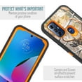 thumbnail image 5 of For Motorola Moto G Play 2023 / Moto G Pure / Moto G Power 2022 Heavy Duty Dropproof Phone Case Holster Belt Clip w/ Built in Screen - Orange Deer, 5 of 8