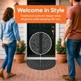 thumbnail image 3 of Superio Non-Slip Welcome Doormat for Entry, Indoor Outdoor, Heavy Duty, Waterproof, Easy Clean, Low-Profile Mats for Entry, Garage, Patio, High Traffic Areas, 18"x30" (Grey, Sunburst Coir), 3 of 9