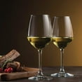 thumbnail image 6 of Bormioli Rocco 14.75 oz White Wine Glasses (Set Of 4): Crystal Clear Star Glass, Laser Cut Rim For Wine Tasting, Elegant Party Drinking Glassware, Restaurant Quality, 6 of 9