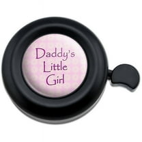 Daddy's Little Girl Pink with Flowers Bicycle Handlebar Bike Bell
