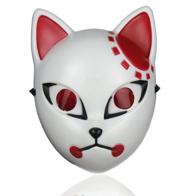 Máscara de Demon Slayer de anime japonés, máscaras de cosplay, accesorios para disfraces de fiesta de Halloween