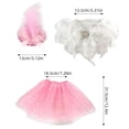thumbnail image 4 of AuroraX Pink Wedding Dress 19in 23 inch Porch Goose Outfits , Porch Goose Clothes Sets Fall Seasonal Wedding Decorations for Home Outdoor, 4 of 9