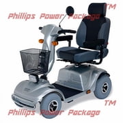 CTM - HS-740 - Full Size Heavy Duty Road Class Scooter - 4-Wheel - Silver