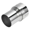 thumbnail image 1 of Rebajador concéntrico de codo de escape Mandrel de 2.25" OD a 2.75" OD, adaptador de tubo de acero inoxidable 201, longitud de 4 pulgadas, tono plateado, 1 of 7
