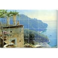 thumbnail image 1 of Ceramic Tile Mural-Peder Mork Monsted Waterfront Painting 323. 25.5" w x 17" h using (24) 4.25 x 4.25 ceramic tiles, 1 of 3