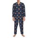 thumbnail image 3 of Balery Hedgehog And Snail Pijama para Hombre de Dos Piezas con Manga Larga, Conjunto de Dormir y Descanso Suave con Bolsillos-Large, 3 of 7
