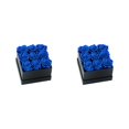 thumbnail image 2 of Bearachild Rosa preservada Flor eterna Material inmortal Ramo Coloreado Autoensamblaje Regalo de cumpleaños Acción de gracias Cabezas negras Azul negro 9 cabezas 2Conjunto, 2 of 6