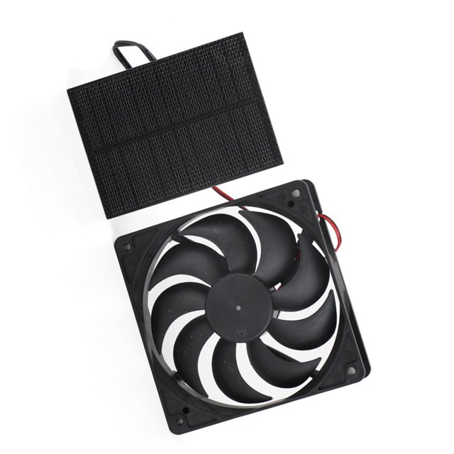 Eigraketly Solar Powered Fan Waterproof Portable for House RV Poultry Roofs Cooling Type3 NO3