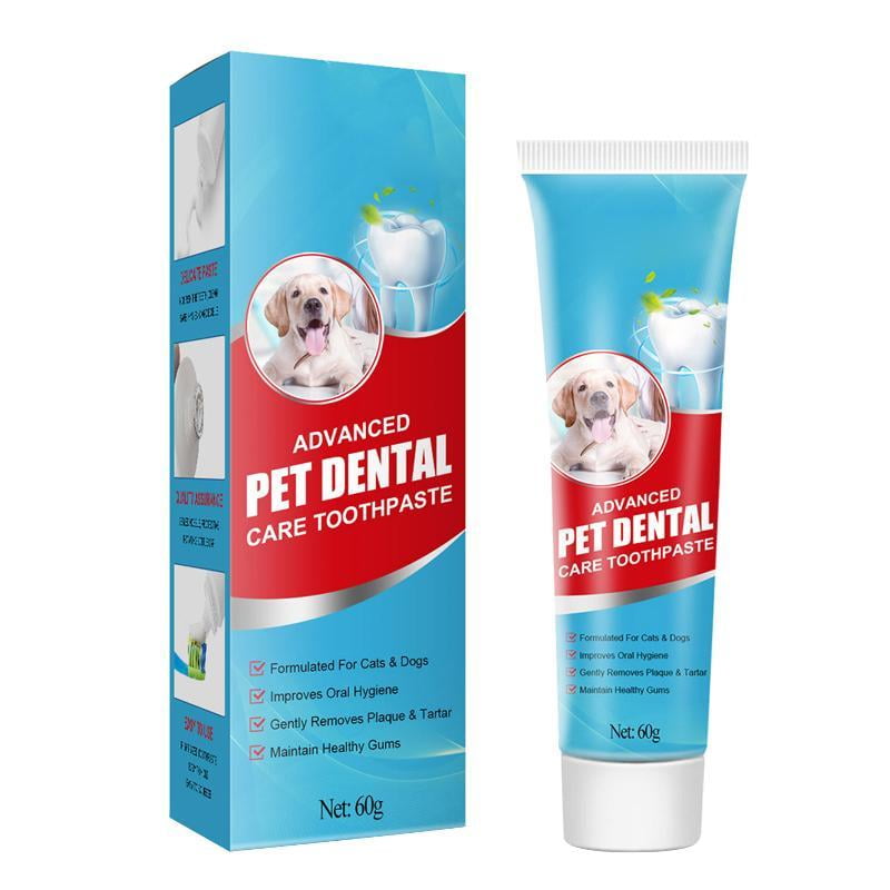 QUSENLON Dog Toothpaste Soothing Pet Dental Gel Mint Flavor for Fresh Breath for Dogs & C