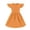 Orange, variant on TIREOW Girls Summer Dresses Ruffle Short Sleeve Dresses Solid Color Crewneck A Line Casual Sleepwear Dress