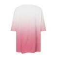 thumbnail image 4 of Women Sports Shirt Short Sleeve Loose with Slits Polyester Casual Daily Workout Wear, 4 of 4