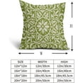 thumbnail image 5 of Lime Green Pillow Covers 20x20 Set of 2 Green Cream Bohemian Ethnic Carpet Boho Style Vintage Flower Print Decorative Throw Pillows Outdoor Square Cushion Cases Farmhouse Decor for Home Sofa Bed, 5 of 6