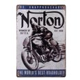 thumbnail image 1 of Cartel de metal, motocicleta, arte, publicidad, placa de pared, placa de decoración vintage para pub, restaurante en casa Inevent HA8242-00B, 1 of 6