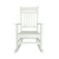 thumbnail image 2 of Shine Company All-Weather Traditional Resin Patio Porch Rocker in White, 2 of 5