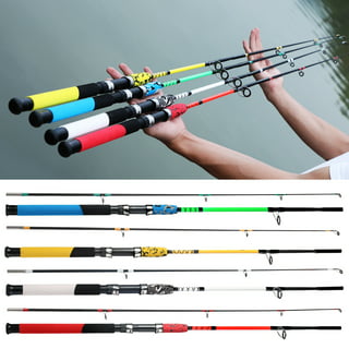 Sougayilang Speed Bass Fishing Rod Reel Combo Porable High Carbon 4 PC Blanks for Spinning & Casting, Size: 6.9ft Rod, Green