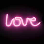 Atomi Neon LED Wall Art Love - Pink