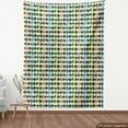 thumbnail image 4 of Modern Fabric by the Yard Upholstery, Geometric Creative Motif of Color Bars and Sketchy Circles Avant Garde Repetition, Decorative Fabric for DIY and Home Accents, Multicolor by Ambesonne, 4 of 5