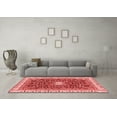 thumbnail image 3 of Ahgly Company Machine Washable Indoor Rectangle Abstract Red Modern Area Rugs, 7' x 9', 3 of 4
