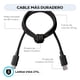 thumbnail image 4 of Cable de Carga USB C Mubitech Negro Carga Rápida 65 W Tipo C Magnético de Nailon Trenzado Compatible, 4 of 9
