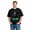 Black-21, variant on Unisex Cotton T-Shirt, Neon Mask Call Me Retro Graphic Crew Neck Short Sleeve Tee for Halloween Party