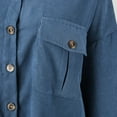 thumbnail image 6 of Women Coats Corduroy Shacket Oversized Long Sleeve Button Down Shirts Cardigan Jacket Coats Stylish Classic Clothes, 6 of 9