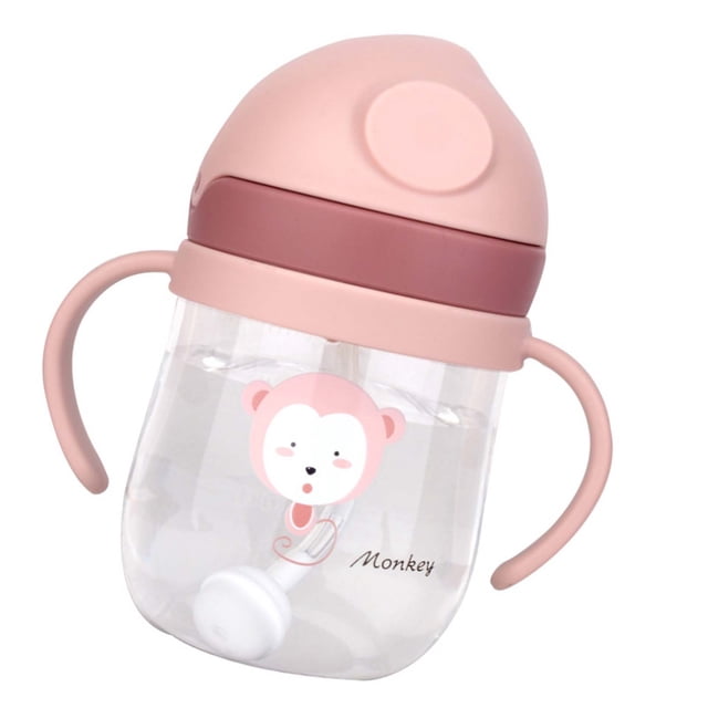 Baby Straw Cup 250ml Leakage Proof Safe Odorless Plastic Fadeless Scale Toddler Straw Cup For Home Travel ANGGREK Otros