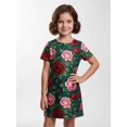 thumbnail image 3 of Girls Active Fashion Short Sleeve Summer Dress Comfort-Fit Crewneck Casual Dress for Girls Age 5-13, 3 of 6