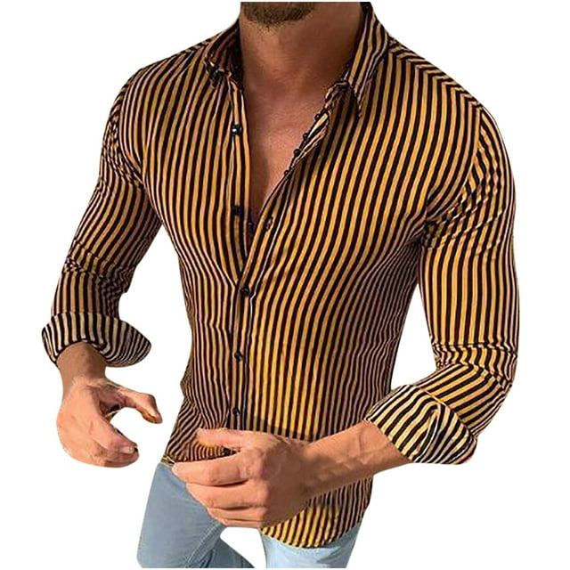 DPTALR Chemise à Manches Longues Unie Décontractée et Confortable pour Homme à Simple Boutonnage