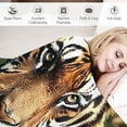thumbnail image 3 of Autua Tiger Forest Wildlife Theme Warm Lightweight Blanket Soft Fleece Blankets Throw Blanket for Living Rooms Sofa Decor Cow Gifts All Seasons Flannel Material Blanket 40x50in, 3 of 6