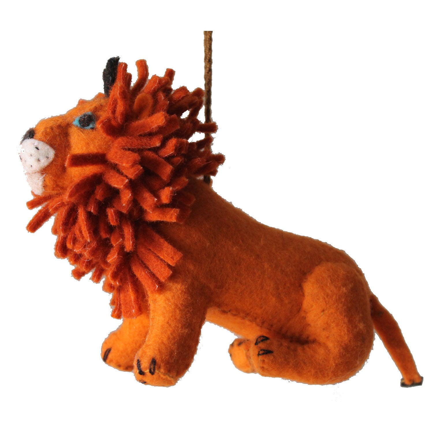 Lion Felt Holiday Ornament Silk Road Bazaar (O)