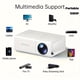 thumbnail image 1 of Soporta mini proyectores led 1080P con resolución nativa 240P. Utiliza carga USB y puede ser alimentado por un banco de energía. Características Compartir pantalla a través de cable de datos., 1 of 6
